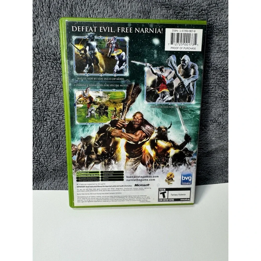 The Chronicles of Narnia: Lion Witch and Wardrobe (Original Xbox) CIB COMPLETE